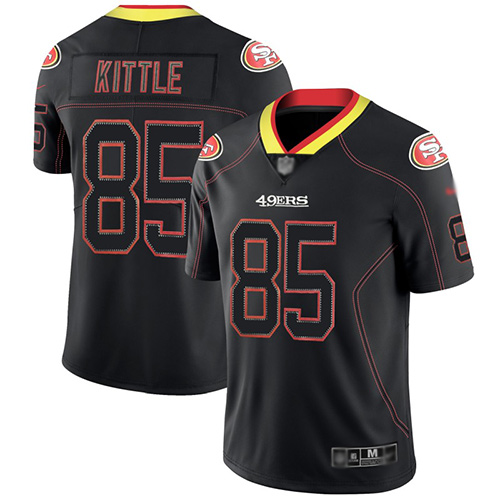 San Francisco 49ers Limited Lights Out Black Men George Kittle NFL Jersey #85 Rush